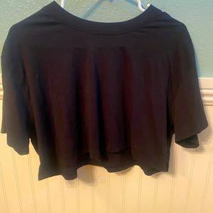 Size 10 Women’s Lululemon Black Crop Top